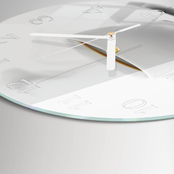 Horloge ronde Une tasse de café