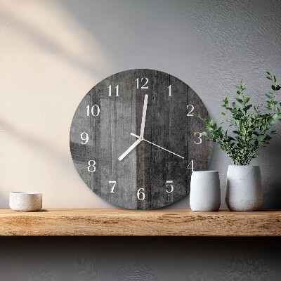 Horloge ronde Bois