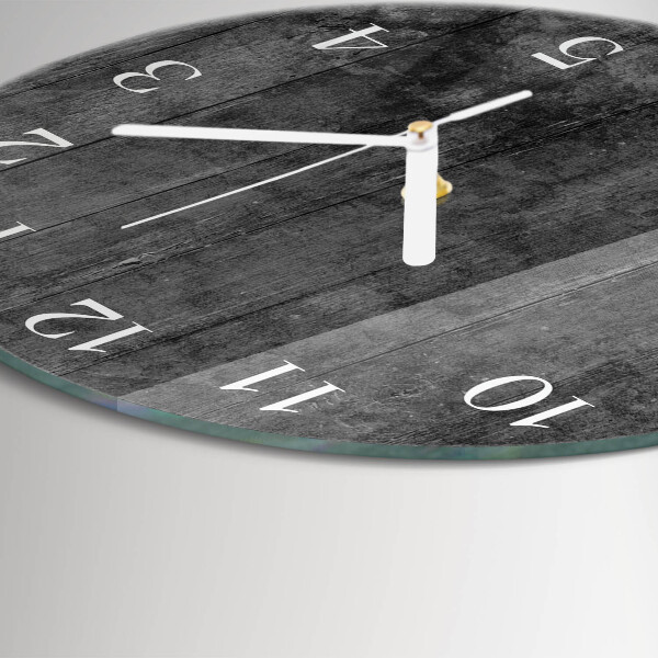 Horloge ronde Bois