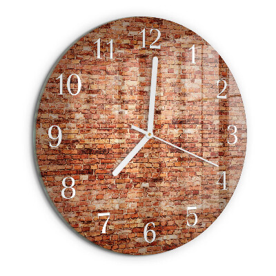 Horloge ronde Mur de briques