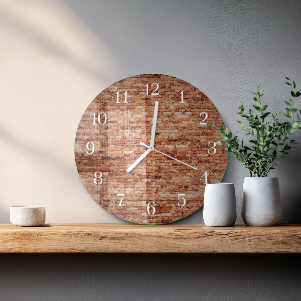 Horloge ronde Mur de briques