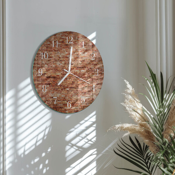 Horloge ronde Mur de briques