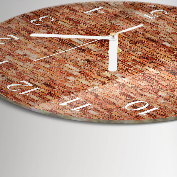 Horloge ronde Mur de briques
