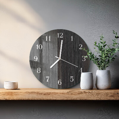 Horloge ronde Bois