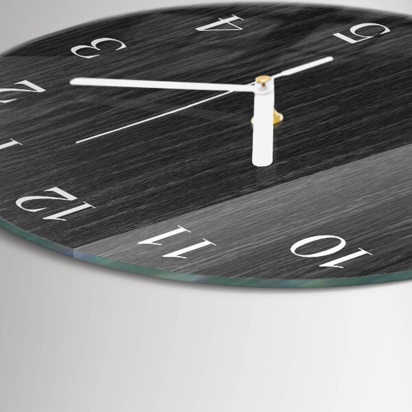 Horloge ronde Bois