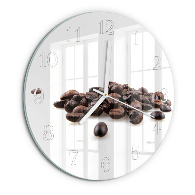 Horloge ronde Café en grains