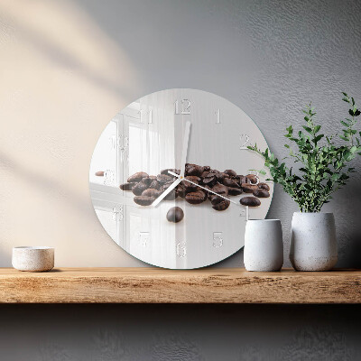 Horloge ronde Café en grains