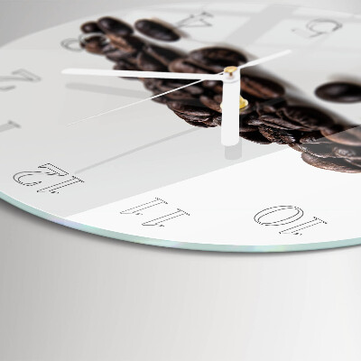 Horloge ronde Café en grains