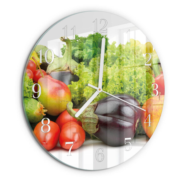 Horloge ronde Légumes