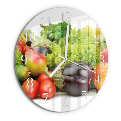 Horloge ronde Légumes