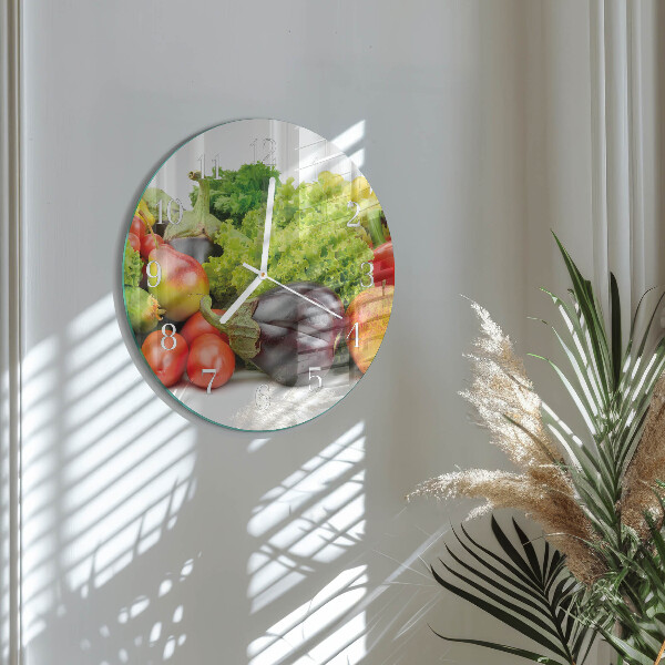 Horloge ronde Légumes