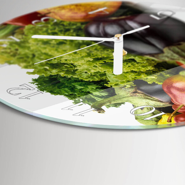 Horloge ronde Légumes