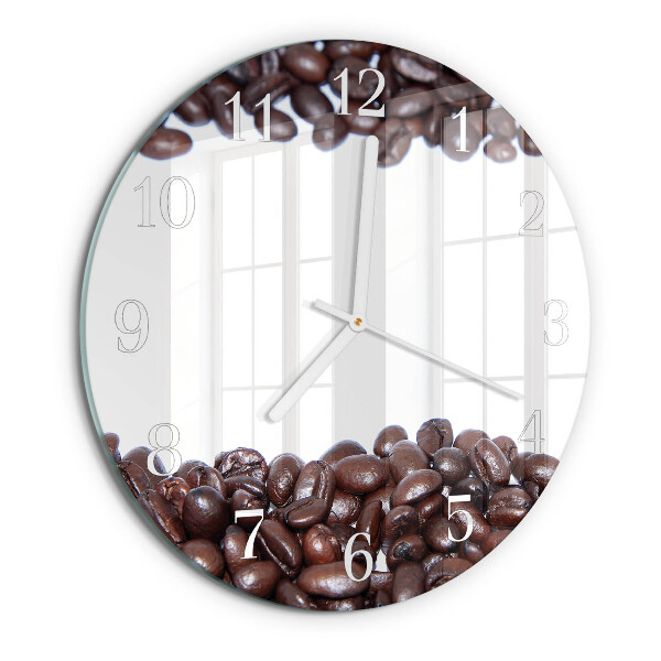 Horloge ronde Café en grains