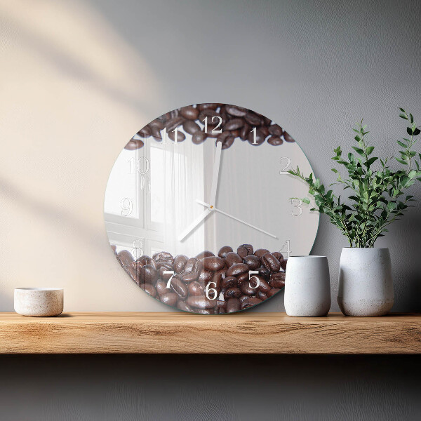 Horloge ronde Café en grains