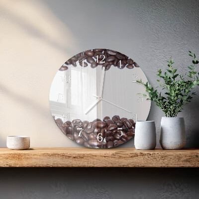 Horloge ronde Café en grains