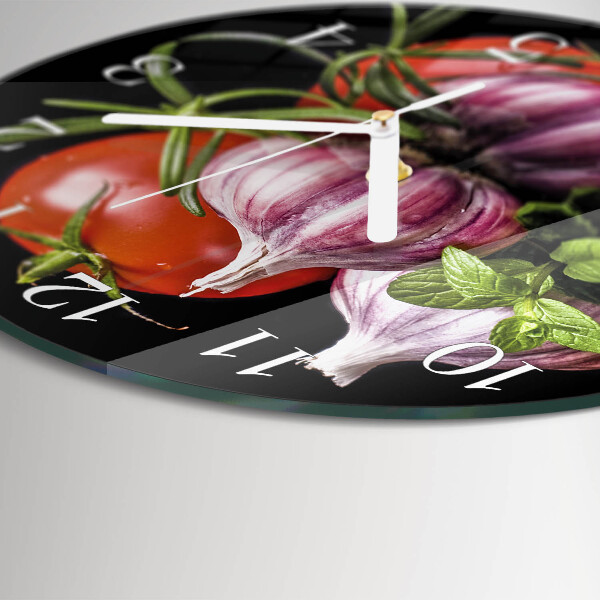 Horloge ronde Tomate Ail