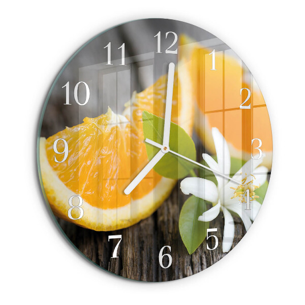 Horloge ronde Citrique