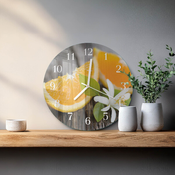 Horloge ronde Citrique
