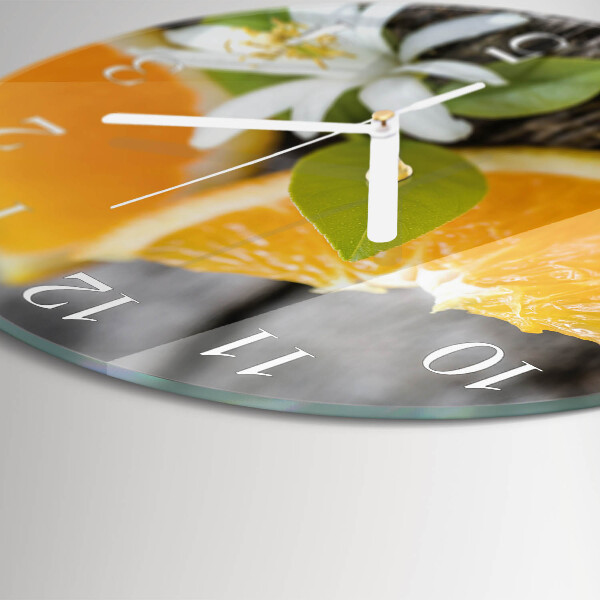Horloge ronde Citrique