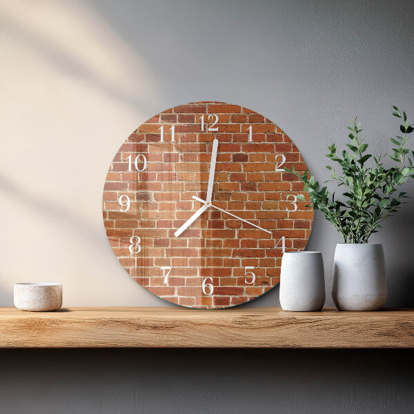 Horloge ronde Mur de briques