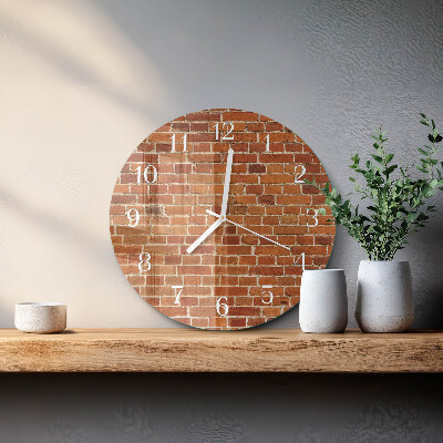 Horloge ronde Mur de briques