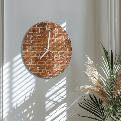 Horloge ronde Mur de briques