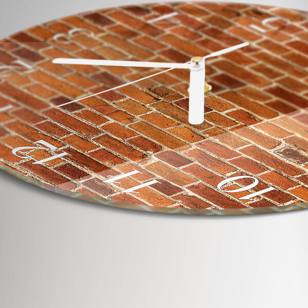 Horloge ronde Mur de briques