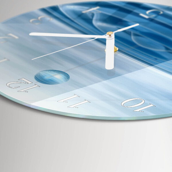 Horloge ronde Eau