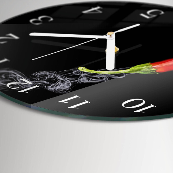 Horloge ronde piment