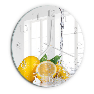 Horloge ronde Citrons
