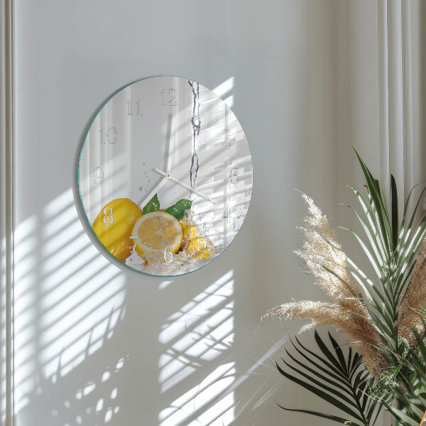 Horloge ronde Citrons