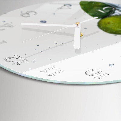 Horloge ronde Citrons verts