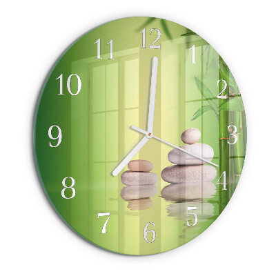 Horloge ronde Pierres Zen
