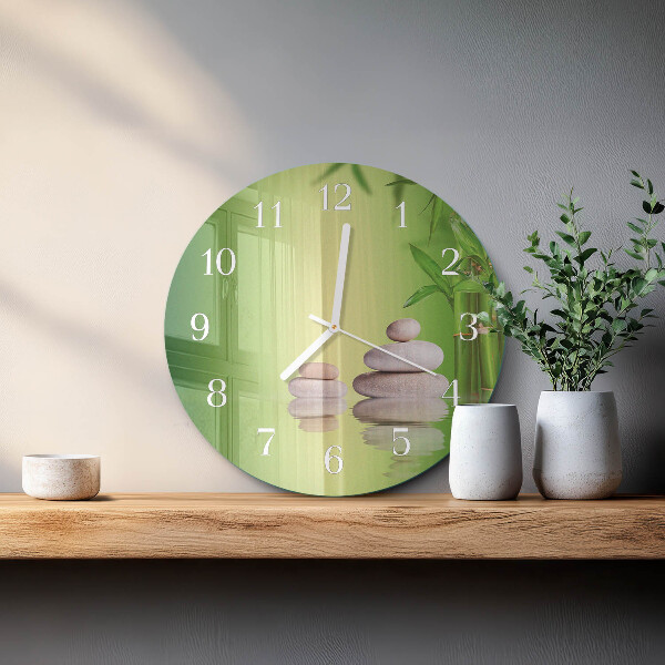 Horloge ronde Pierres Zen