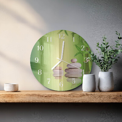 Horloge ronde Pierres Zen