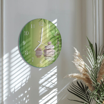 Horloge ronde Pierres Zen