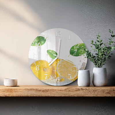Horloge ronde Citrique