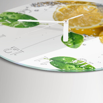Horloge ronde Citrique