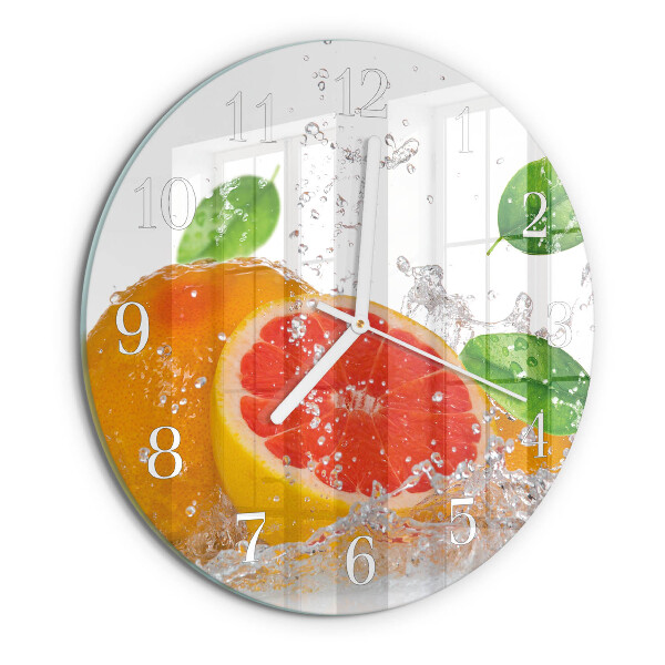 Horloge ronde Pamplemousse