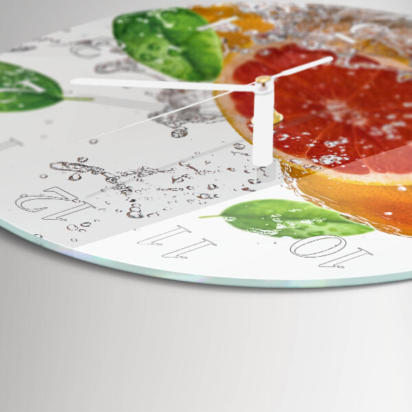 Horloge ronde Pamplemousse