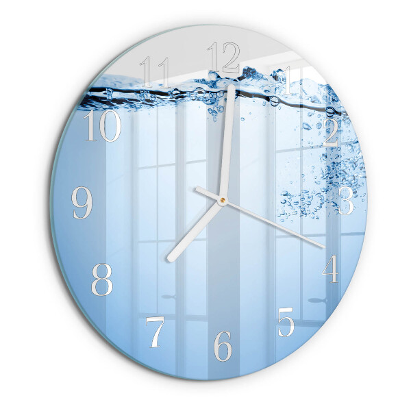 Horloge ronde Eau