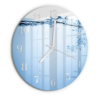 Horloge ronde Eau