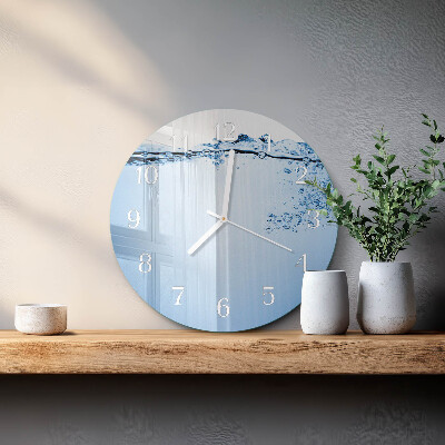 Horloge ronde Eau