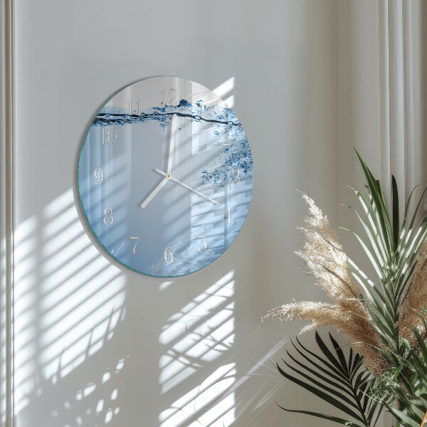 Horloge ronde Eau