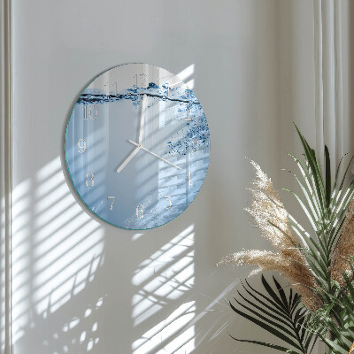 Horloge ronde Eau