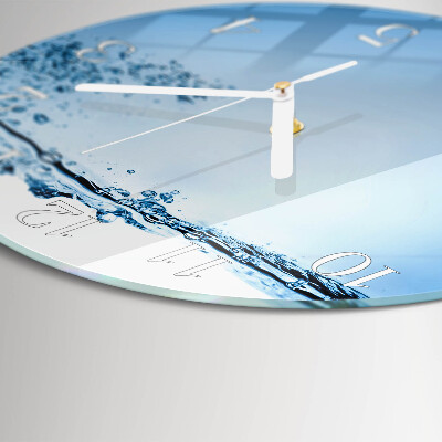 Horloge ronde Eau