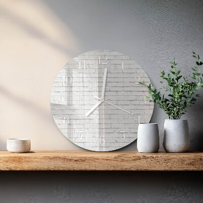 Horloge ronde Mur de briques