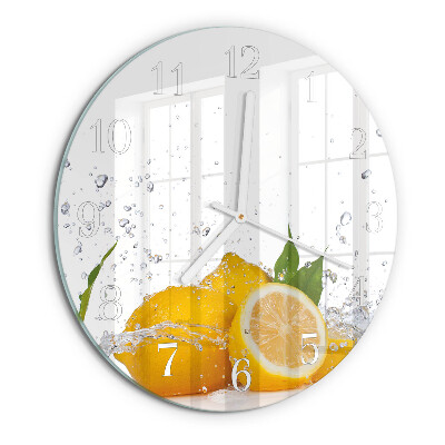 Horloge ronde Citrons