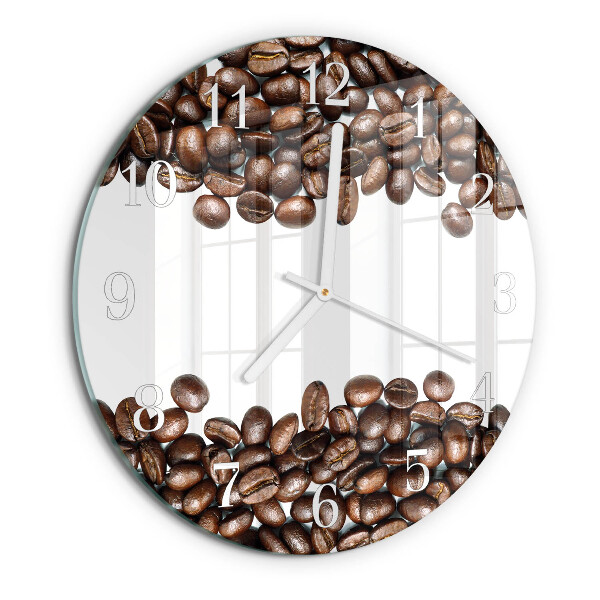 Horloge ronde Café en grains