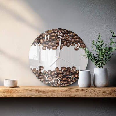 Horloge ronde Café en grains